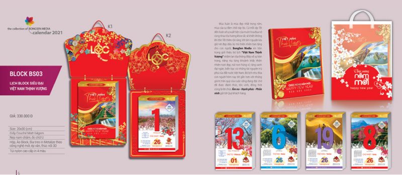 In Lịch Block Siêu Đại BS03 - Việt Nam thịnh vượng